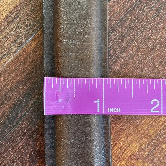 Thursday Men’s Refined Leather Belt Black Coffee Size 40 - Picture 9 of 9